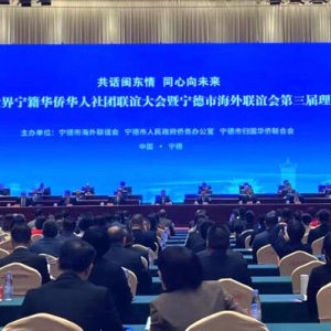 乡音无改心同在  首届世界宁籍华侨华人社团联谊大会开幕