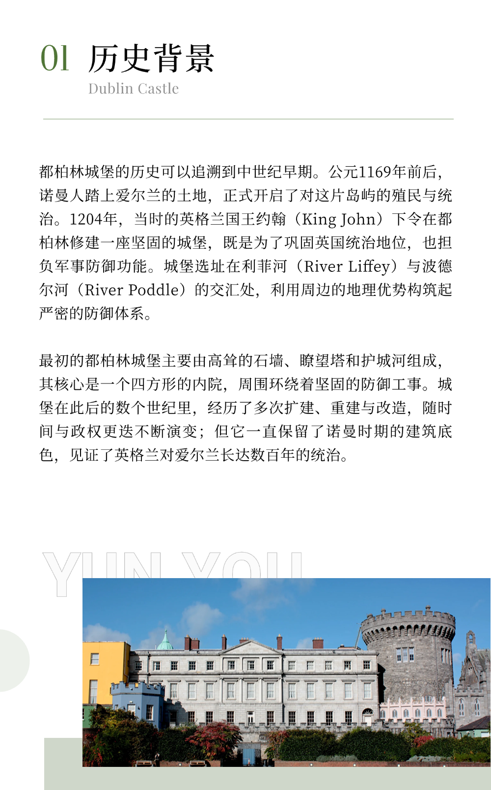 欧洲中世纪城堡： 爱尔兰 都柏林城堡